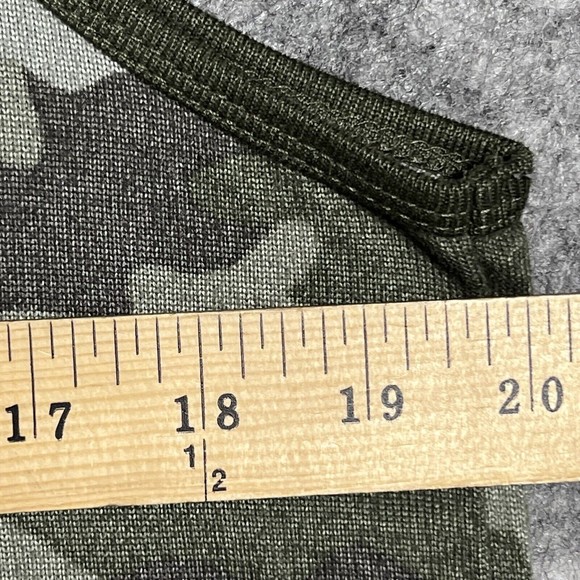 Lucky Brand Camo Green Tank Top Shirt Womens L Top Soft Lounge Casual Athleisure - Picture 5 of 11